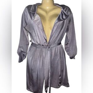 Elegant Women's lilac Satin cover up